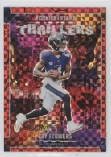2024 Panini Rookies & Stars Thrillers Red Plaid Zay Flowers #T-ZFS 13ux