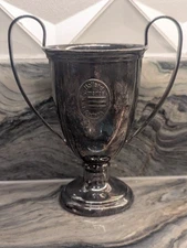 Holland America Cruise Line Trophy Cup –Silverplate Two-Handled Award Vessel Vtg