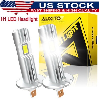AUXITO H1 LED Headlight Bulbs Conversion Kit Hi/Low Beam 6000K Super White GF