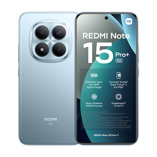 Xiaomi redmi note 15 pro+ 5g dual sim 6.83 octa core 256gb ram 8gb 5g europa glacier blue - Immagine 12