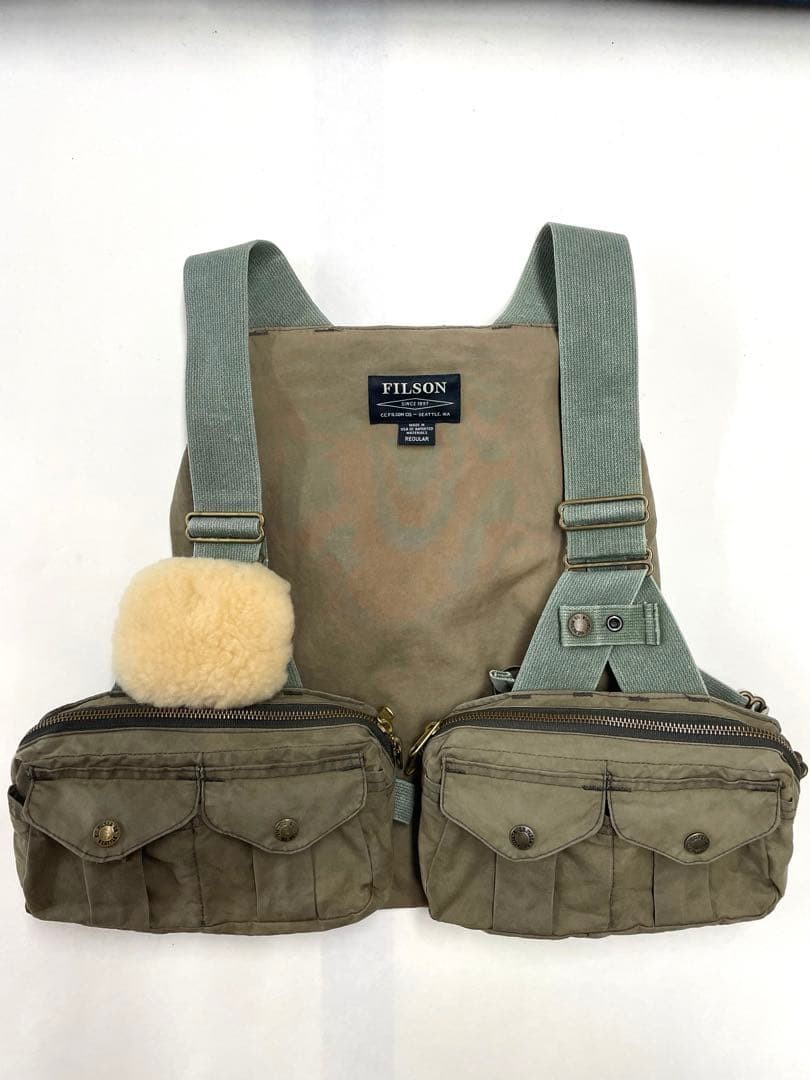 Filson Foul Weather Fly Fishing Vest Casket Men Rare American