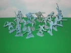 Marx Aqua Blue Pioneers Cavalry Soldiers From Fort Apache Set 1960s