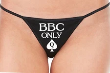 Knaughty Knickers BBC Only Queen of Spades Thong Panties Big Black Cock QoS Slut