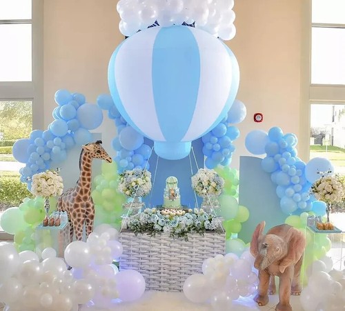 Hot Air Balloon Decorations Inflatable Baby Shower Party Decoration for Boy w... - Picture 4 of 8