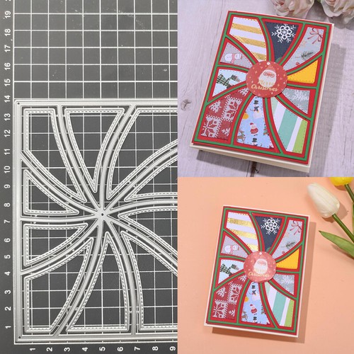 Rectangle Grid Frame Metal Cutting Dies Background Scrapbook Photo ...