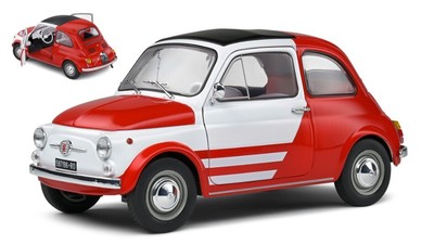 Solido FIAT 500 ABARTH ''ROBE DI KAPPA'' 1965 WHITE/RED 1:18