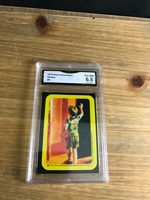 RARE 1978 Topps CLOSE ENCOUNTERS OF THIRD KIND Sticker #9 CARD GMA 6.5 EX-NM+