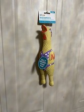Charming Pet Squawkers Henrietta Latex Rubber Chicken Interactive Dog Toy, Large