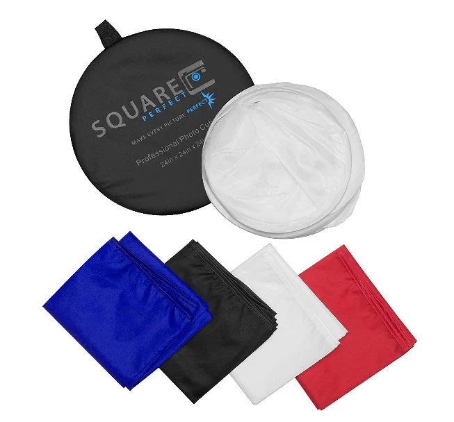 Foldable 24" Classic Photography Light Tent Softbox Cube w/ 4 Backgrounds - Image 3 of 4