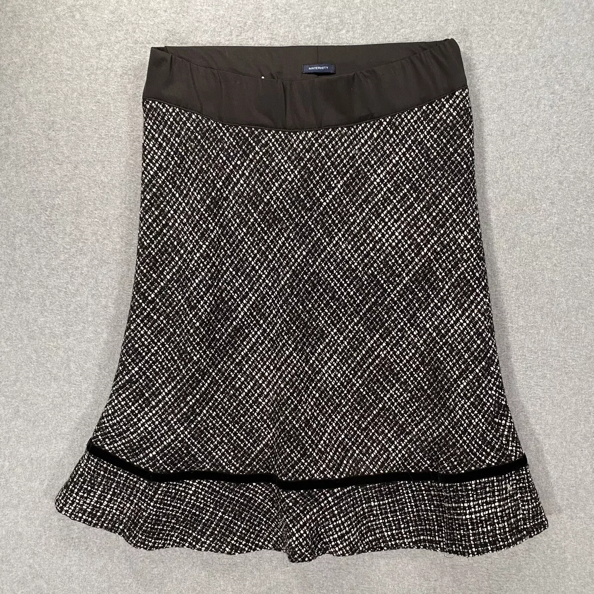 Tweed skirt hot sale with elastic waist