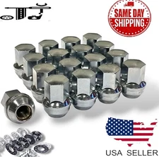 20Pc Chrome 14x1.5 OEM Factory Style Lug Nuts Fit Land Rover Cone Wheel LR056214