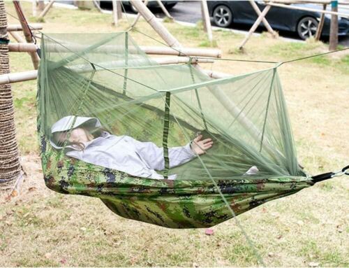 Double Person Camping Hammock With Mosquito Net Outdoor Hanging Swing Bed Travel - Picture 11 of 11