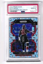 2022 Panini Prizm WWE Premium Box Set Solo Sikoa RC 114 050/199 PSA10