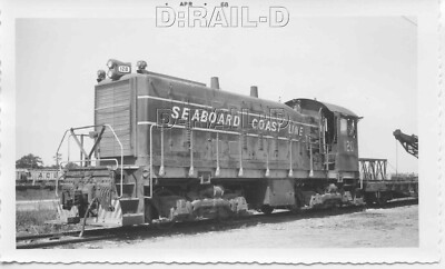 9E637 RP 1960s SEABOARD COAST LINE RAILROAD LOCOMOTIVE #120