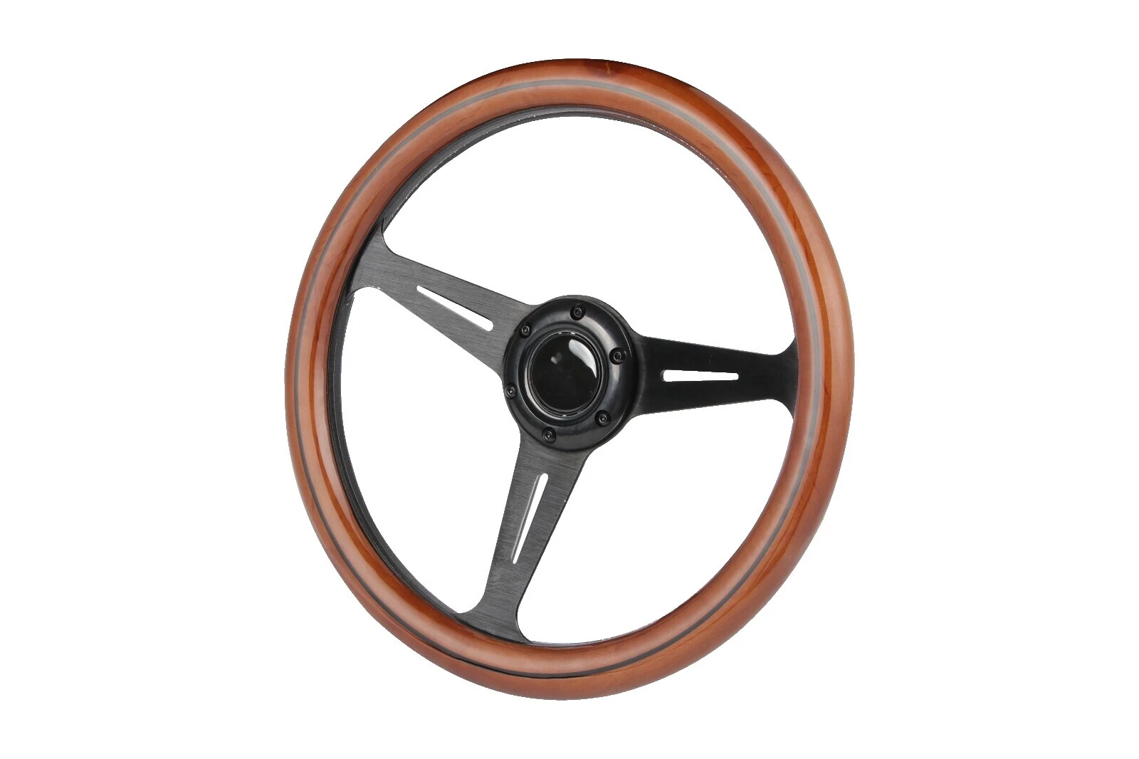 Acero negro volantes de dirección para automóviles y camiones Botones