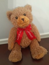 FAO SCHWARZ Teddy Bear Plush w/ Red Bow 12" 2020