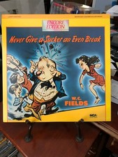 "Never Give a Sucker an Even Break" W.C. Fields Laserdisc