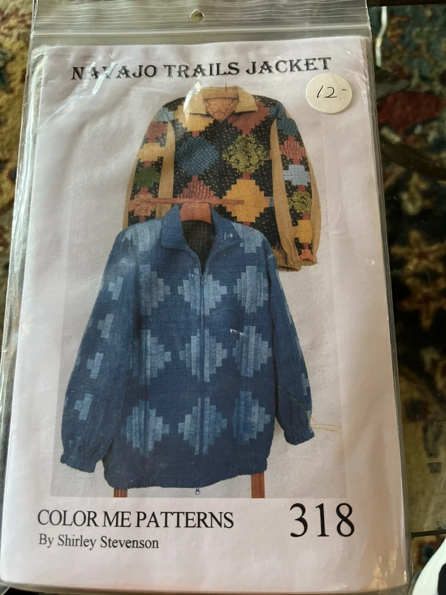Vintage pattern #318 Navajo Trails Jacket UNCUT By Shirley Stevenson. Quilt/Sew