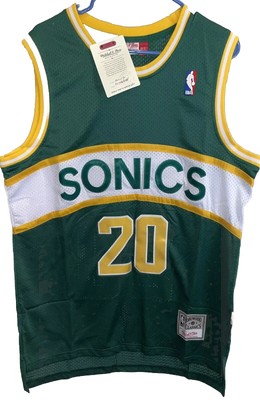 HWC Seattle Super Sonics #20 Gary Payton Jersey XL NWT Throwback