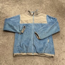The North Face Denali Polartec Fleece Jacket Kids Girls XL Blue Nude Full Zip