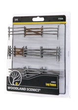 Woodland Scenics A3001 Log Fence - O Scale NEW