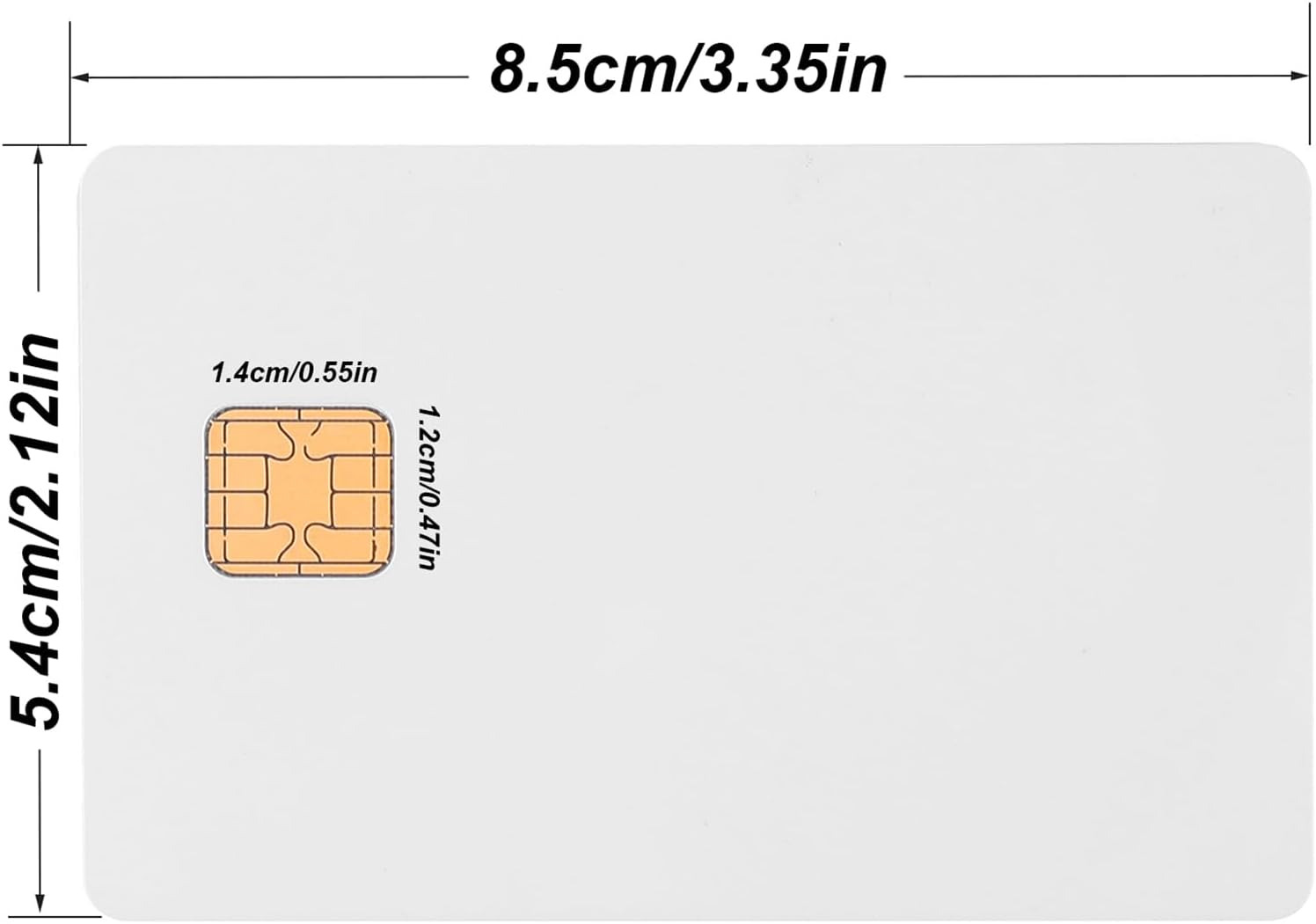 J2A040 Chip Java Jcop Cards Unfused, J2A040 Java Smart Card with 2 Track, 8.4Mm 