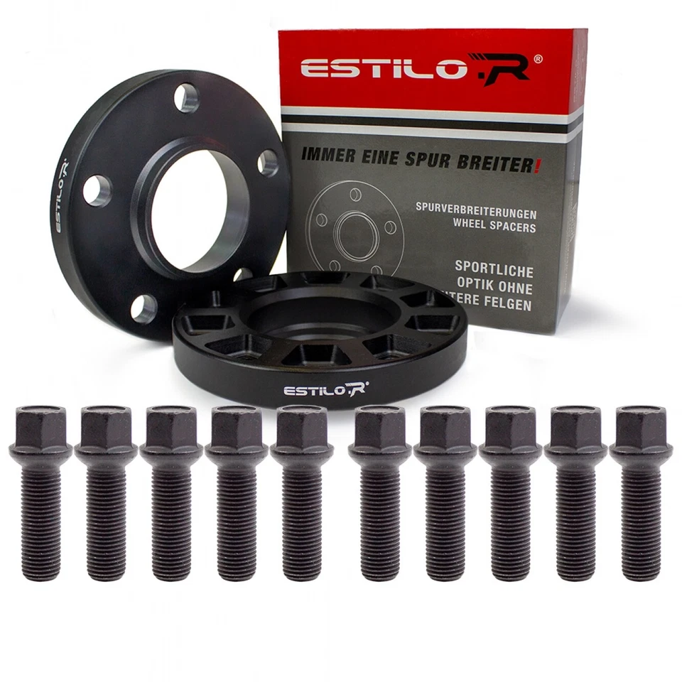 Estilo-R Spurverbreiterung 5x112 24mm 2x12mm Ø66,5 ABE Audi A6 4G A4 A5 8K B8 B9 - Bild 2 von 4