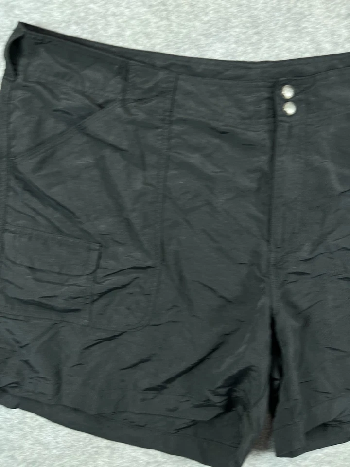 Pantalones Cortos World Wide Sportsman Para Mujer Plus 22W Negro Nylon Utilitario Chino Damas Foto 3 de 4