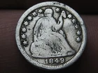 1849 O Seated Liberty Half Dime- New Orleans, VG/Fine Details