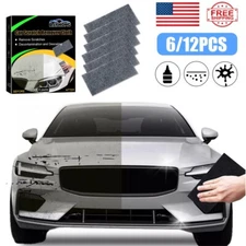 6/12PCS Nano Sparkle Magic Cloth Car Scratches Remover Wipe Paint Scratches