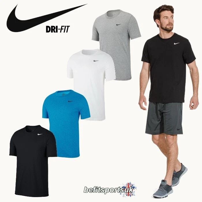 NIKE DRI-FIT MENS T-SHIRT FITNESS TRAINING GYM SHORT SLEEVED RUNNING TOP TEE
Opens in a new window o