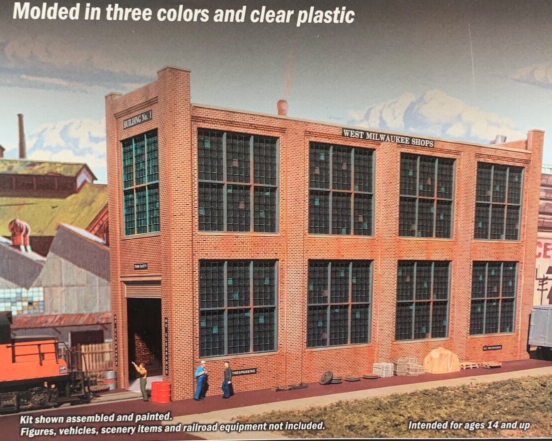 HO Walthers Shop Building No Background Building Kit 933-3165 LZ HO2310