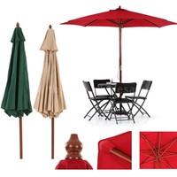 Patio Garden Umbrella Sun Shade Cafe Beach Parasol Anopy 8 Ribs 48mm Pole W N3w2 on sale Patio Garden Umbrella Sun Shade Cafe Beach Parasol Anopy 8 Ribs 48mm Pole W N3w2 on sale