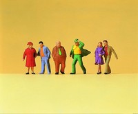Preiser 14124 HO1:87; Passanten, Neu & Ovp