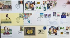 10x AUSTRALIEN - Ganzsachenumschl&auml;ge, verschieden, gest.  / Sonderstempel !!