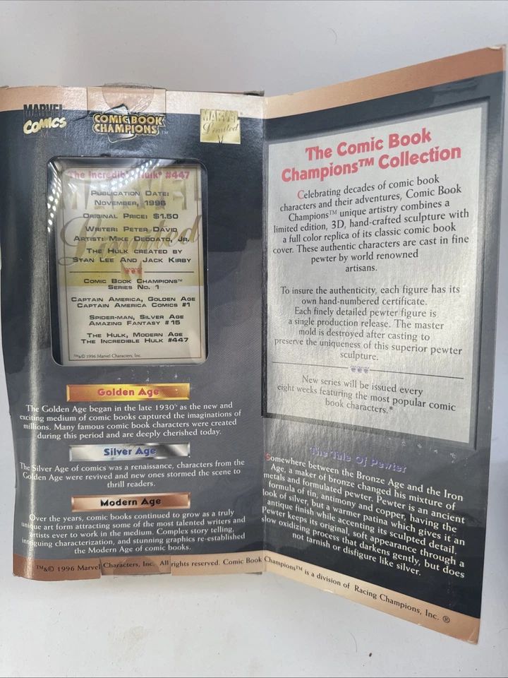 Халк комиксы чемпионов тонкий олова фигурки 1990-х - Изображение 4 из 4