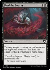 Feed the Swarm Commander Masters MTG LP card