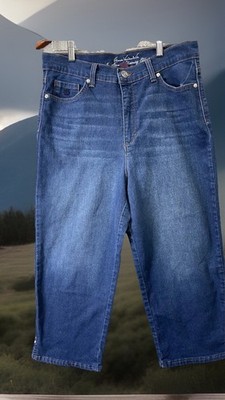  Gloria Vanderbilt Womens Amanda Classic Rise Tapered Jeans Blue Size 14
