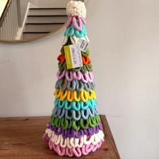 Jingles & Joy 20" Bright Color Felt Stacked Christmas Tree Holiday Decor NWT