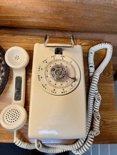 Vintage Western Electric Bell System Beige Rotary Wall Phone *VIDEO*