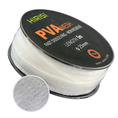 Harmlos und sicher für wasserlösliches PVA Netz zum Karpfenangeln 25mm*5m Roll