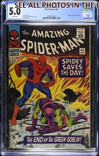 Amazing Spider Man #40 Marvel Comics CGC 5.0 Graded KEY ISSUE Green Goblin (HG)