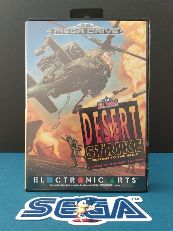 Desert Strike. Sega Mega Drive (PAL). Complete In Near Perfect Condition.