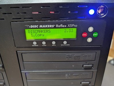 1 to 15 target Controller Disc Makers Reflex X5 PRO CD/DVD Duplicator Vinpower