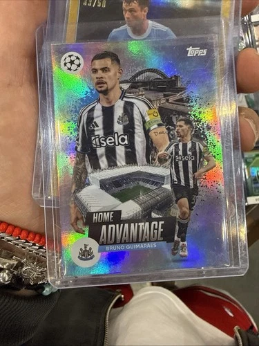 2025-26 Topps UEFA CC Bruno Guimaraes Home Pitch Advantage SP SSP Newcastle