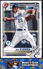Ben Kudrna 1st 2021 Bowman Draft 1st Edition #BD-73 Kansas City Royals