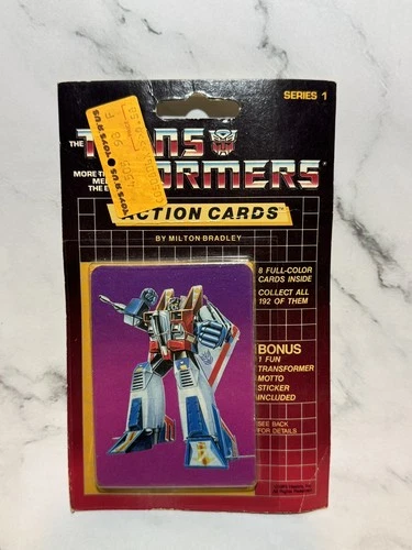 Transformers Action Cards Series 1 G1 (1985, Milton Bradley) Sealed New
