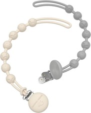 Silicone Pacifier Clip Holder with One Piece Design,Soft Flexible Binky Clips