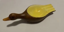 Holland Mold Vintage MCM Mallard Duck Ashtray Handpainted