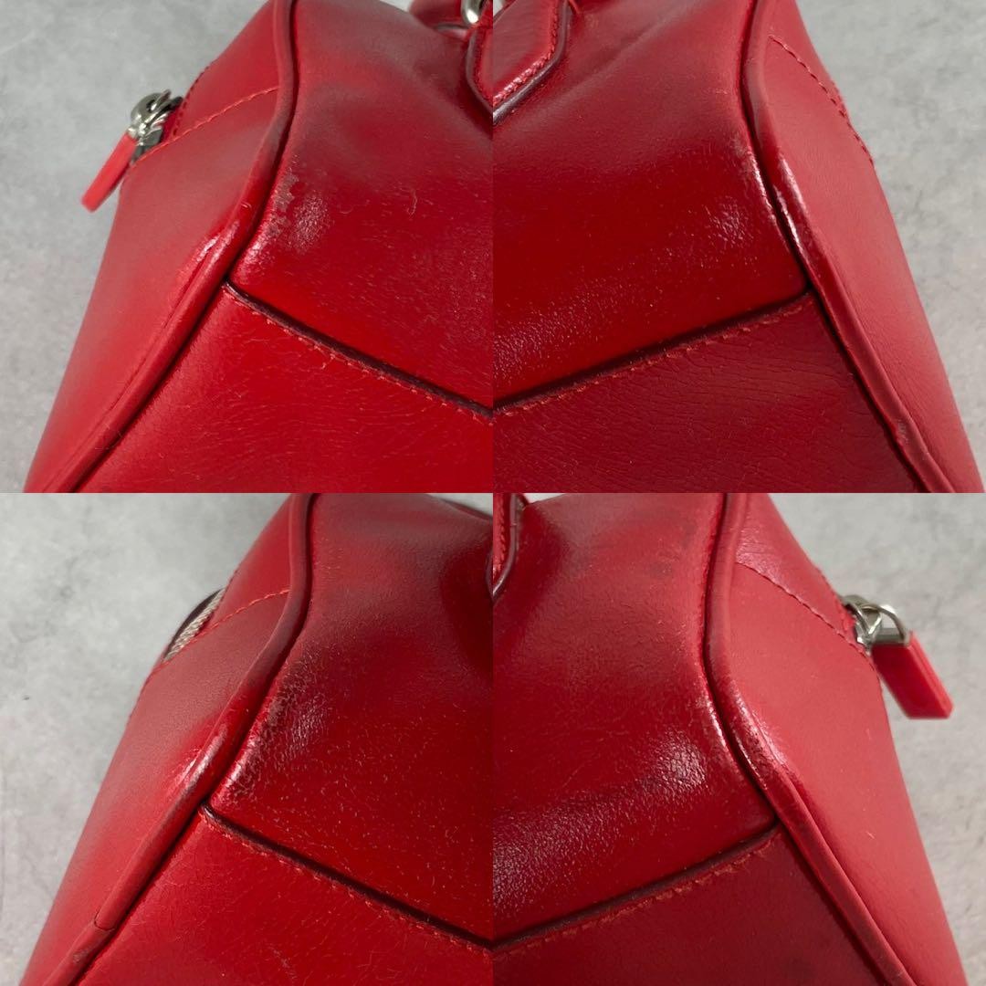 Miu Miu 90s Mini Boston Bag 21cm 8in Red Leather Y2K Archive